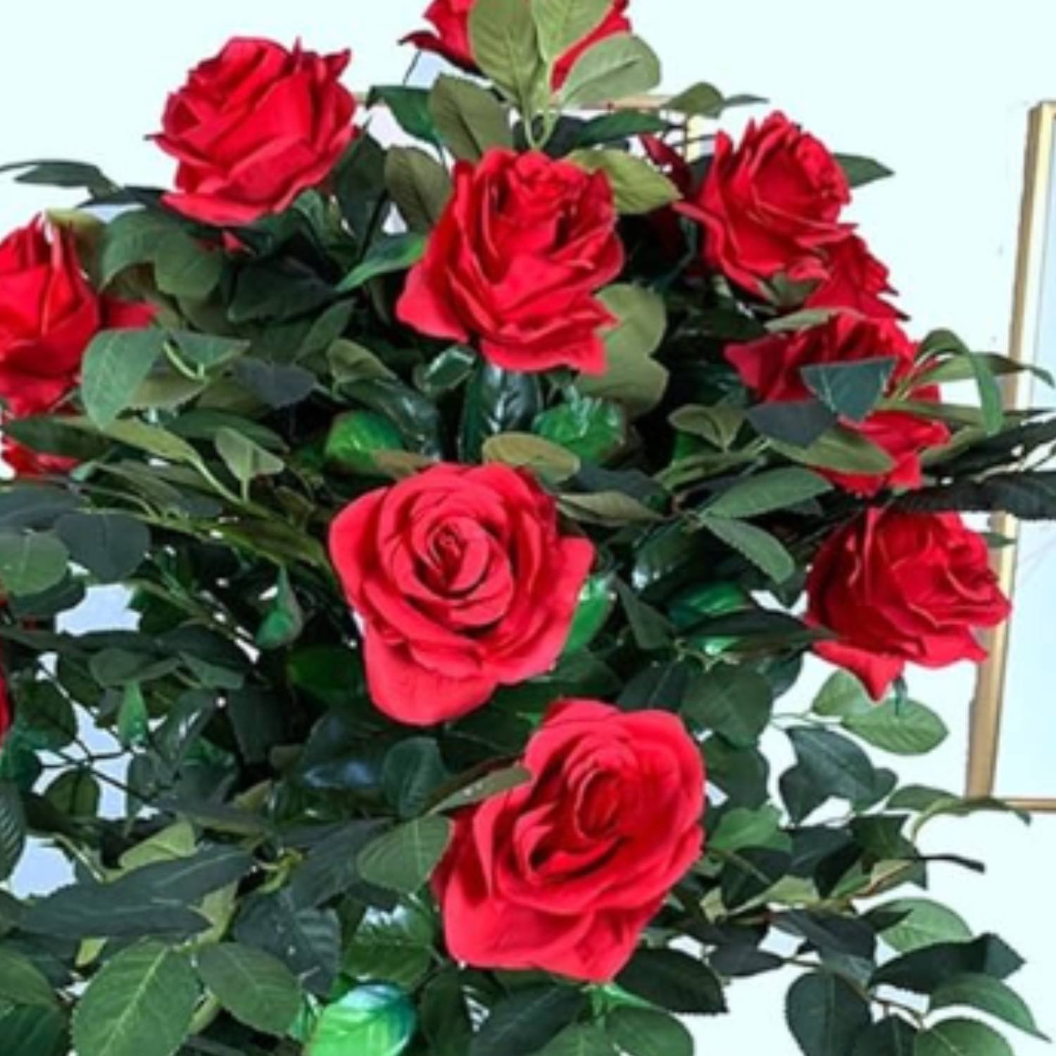 Artificial Red Rose Tree