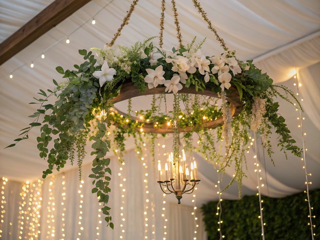 Artificial plants wedding décor