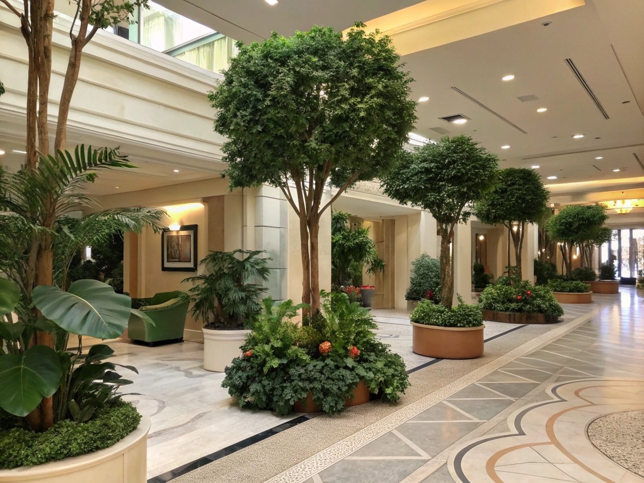 artificial plants hotel review