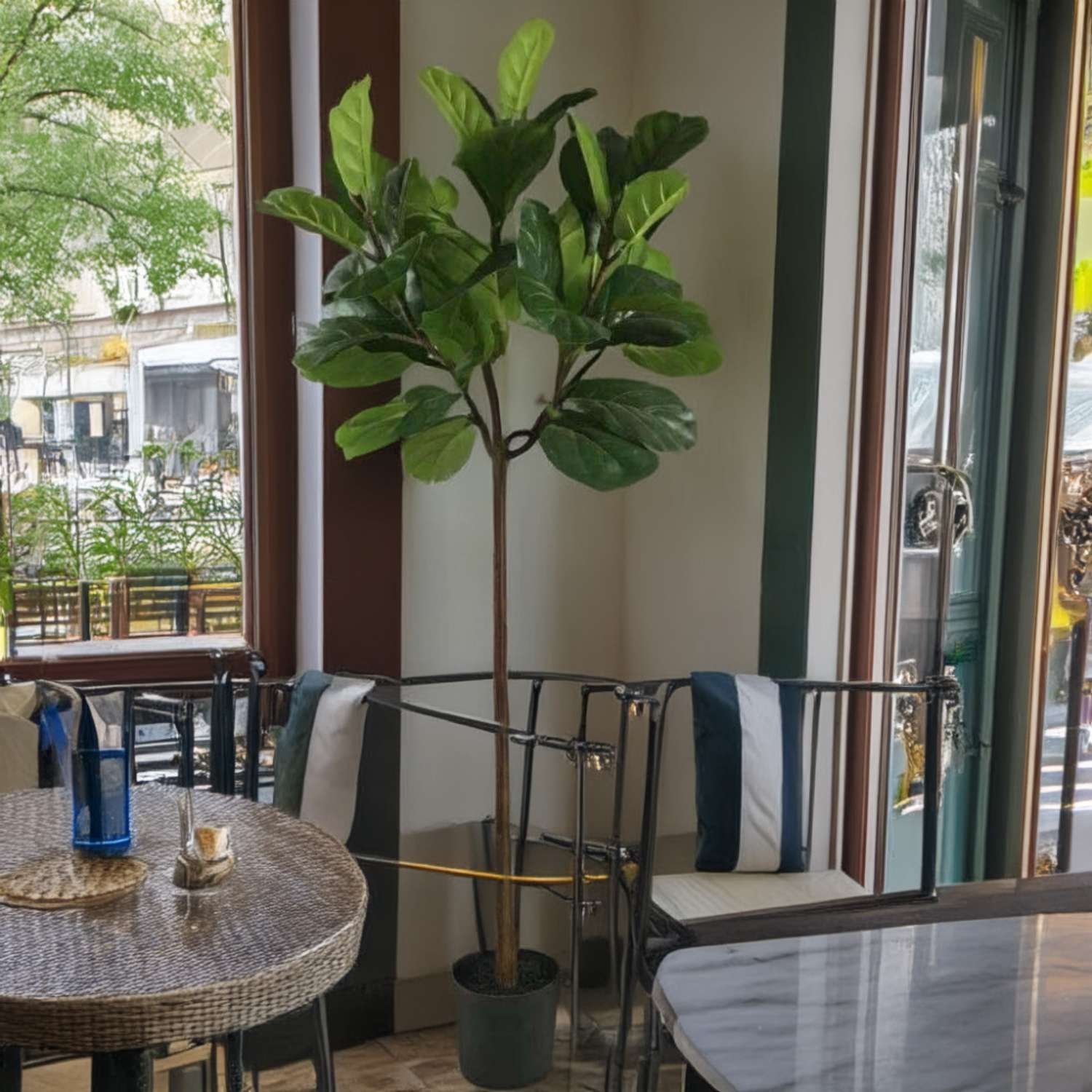 Faux fiddle leaf fig tree for interior projects Faux fiddle leaf fig tree for interior projects