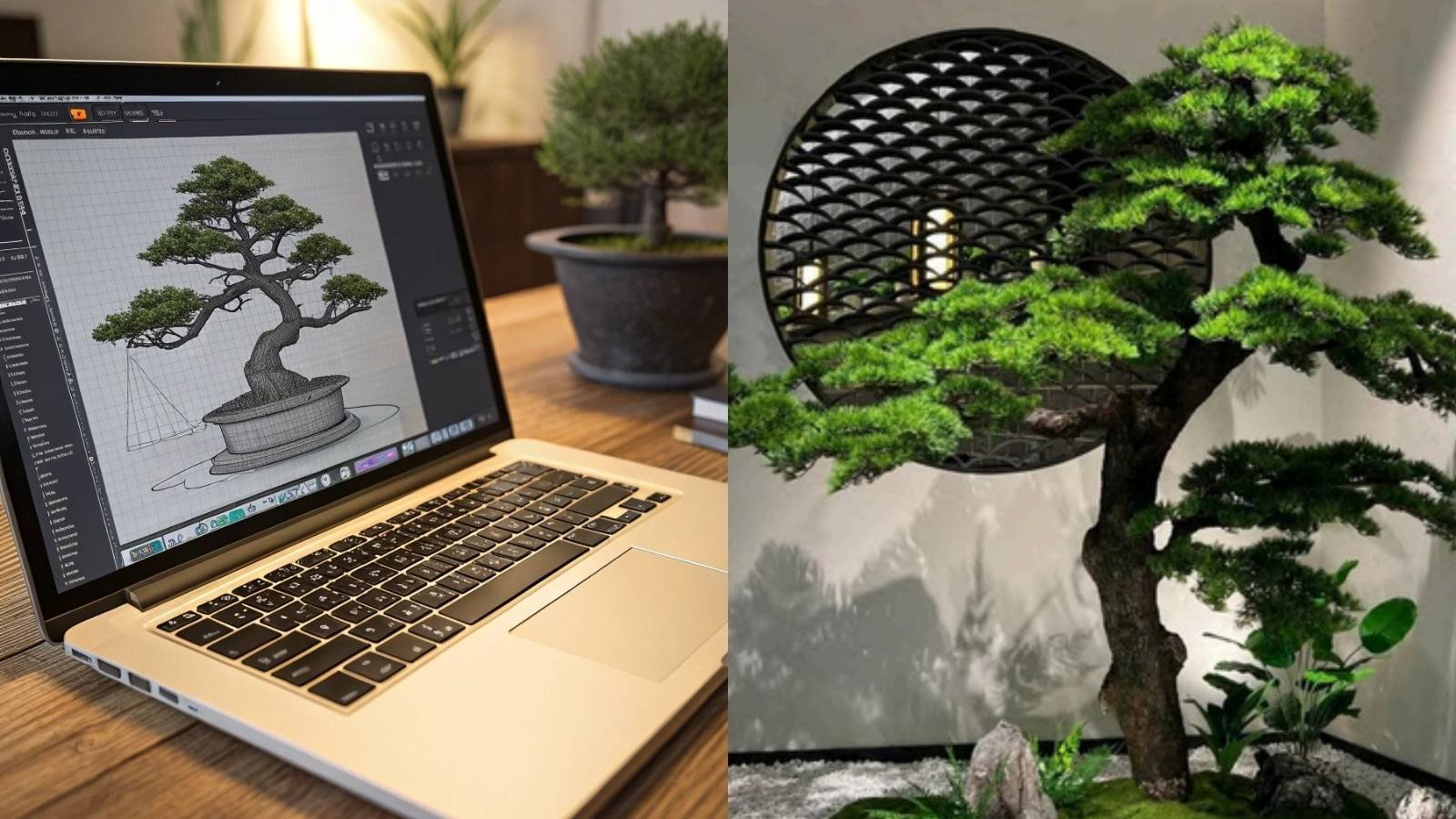 Artificial Bonsai Tree 3D Model