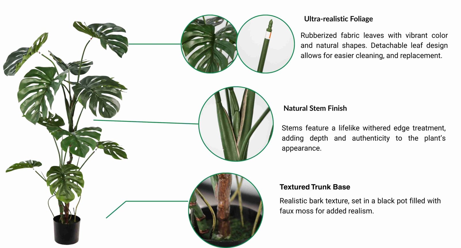 Fake Monstera Plant
