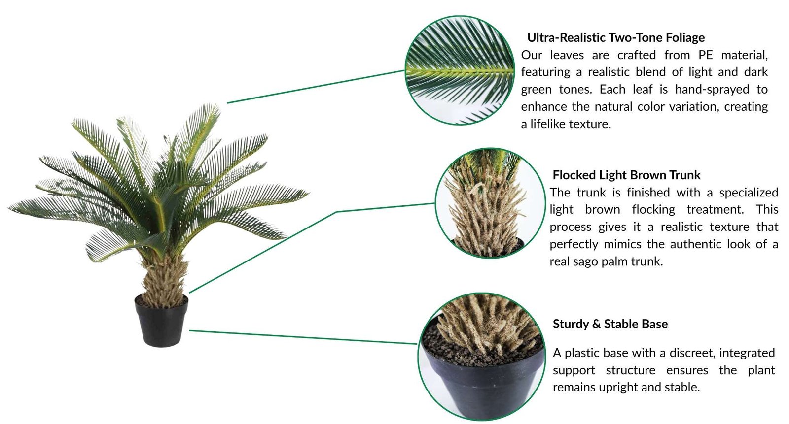 Fake Sago Palm Tree