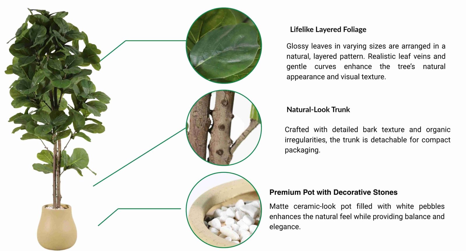 Faux Fiddle Leaf Fig Tree