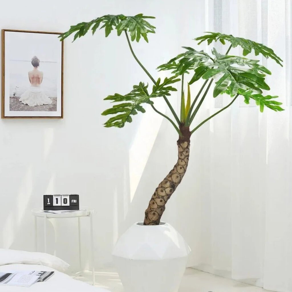 Minimalist Interior with Artificial Plant