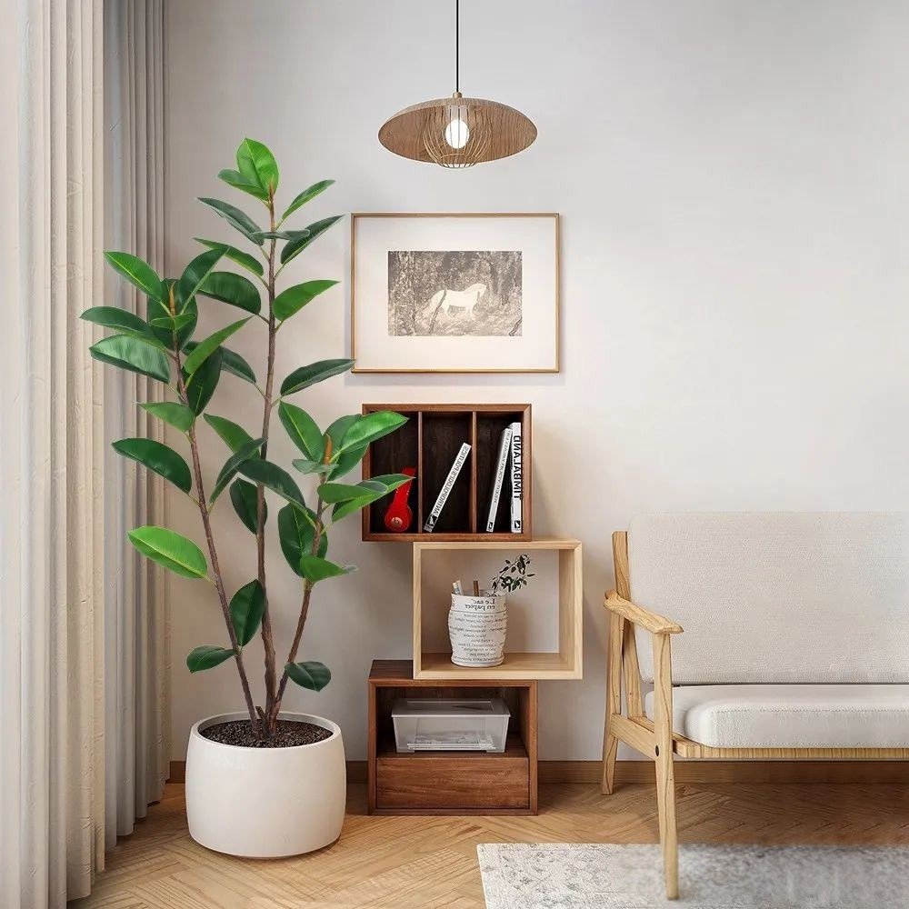 Rubber Leaf Artificial Plant (2)