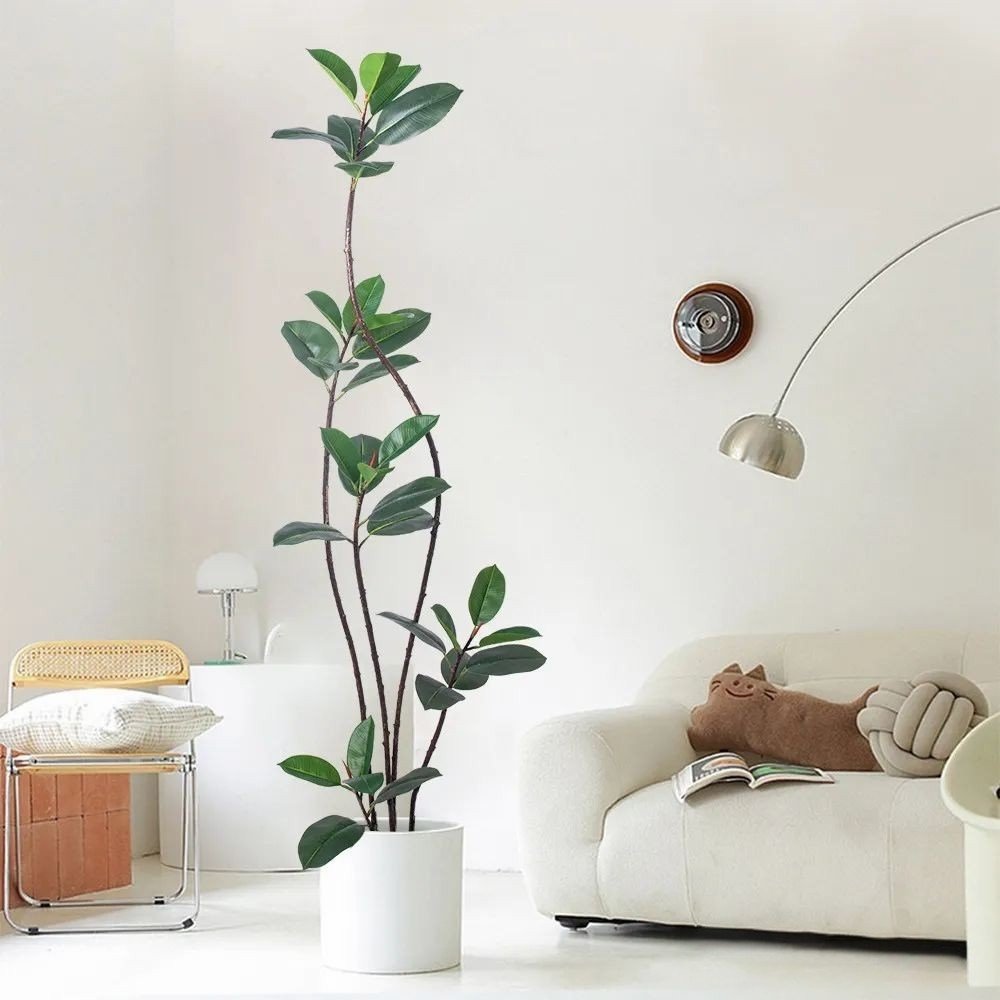 Rubber Leaf Artificial Plant (6)