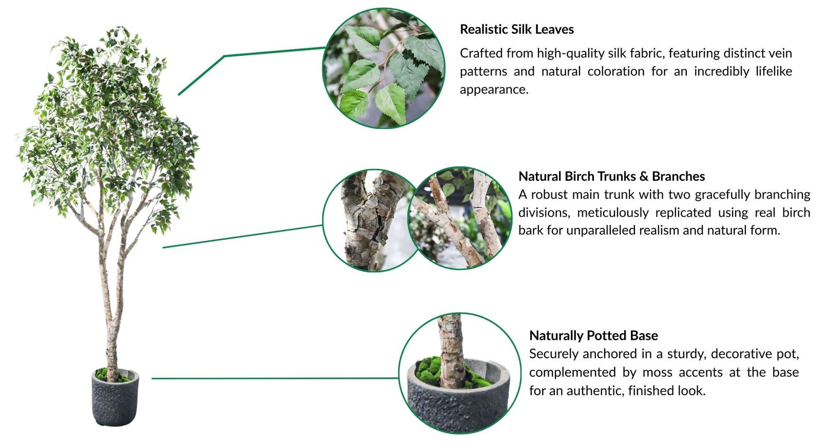 artificial birch tree