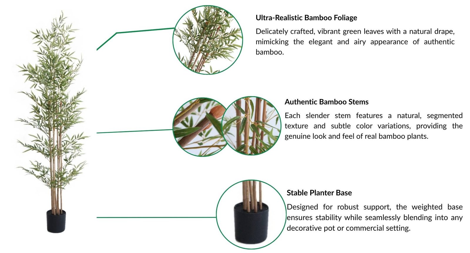 faux bamboo plant