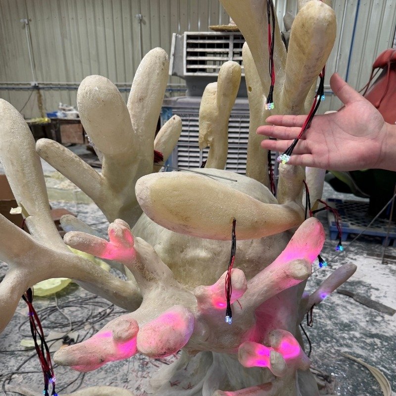 Production of Custom Coral Luminous Art