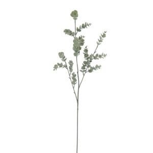 Realistic artificial eucalyptus branch (73cm), professional tree components for bespoke commercial greenery and indoor landscaping.