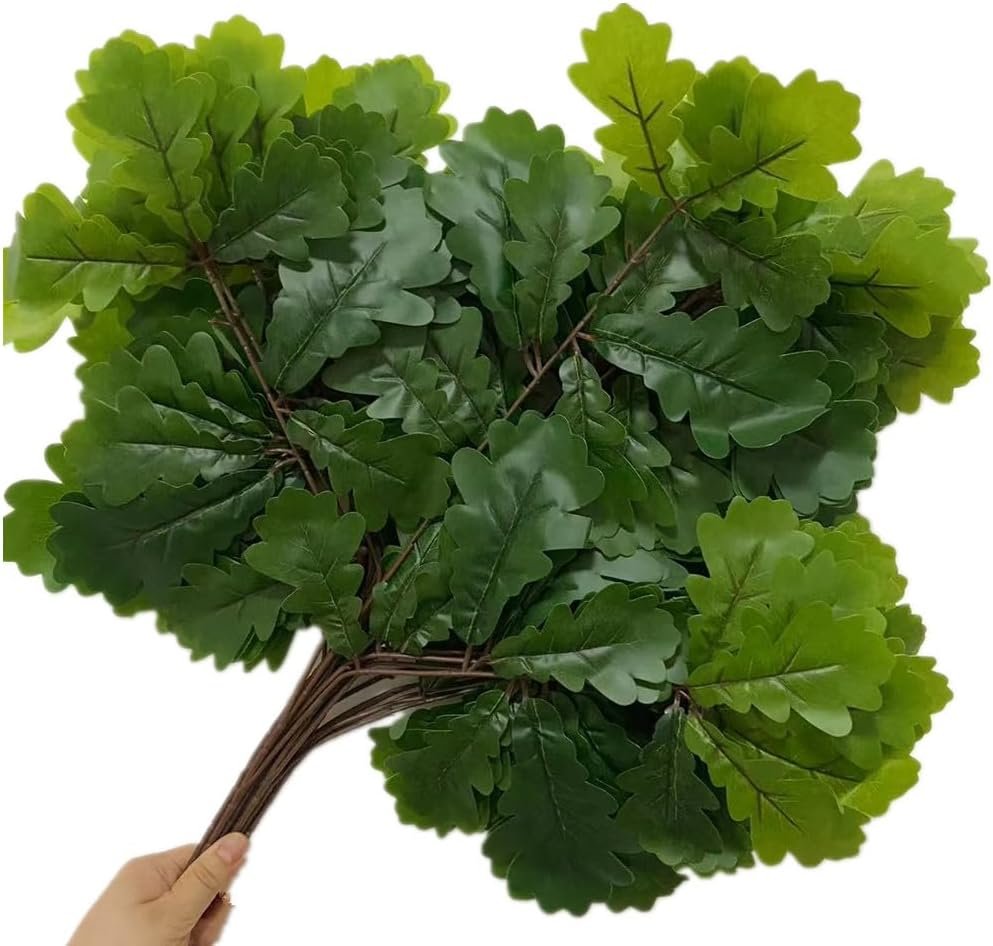 Artificial oak branch structure and foliage direction
