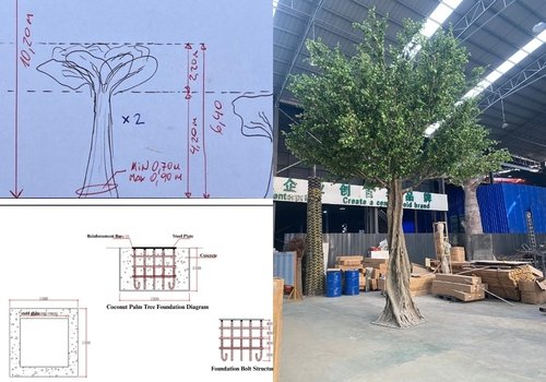 bespoke artificial greenery architectural blueprints realistic landscapes