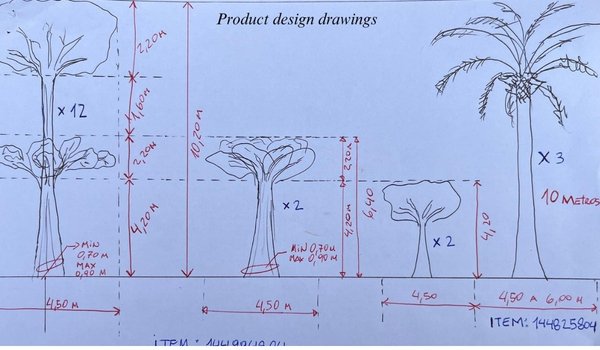 custom artificial greenery solutions from architectural drawings