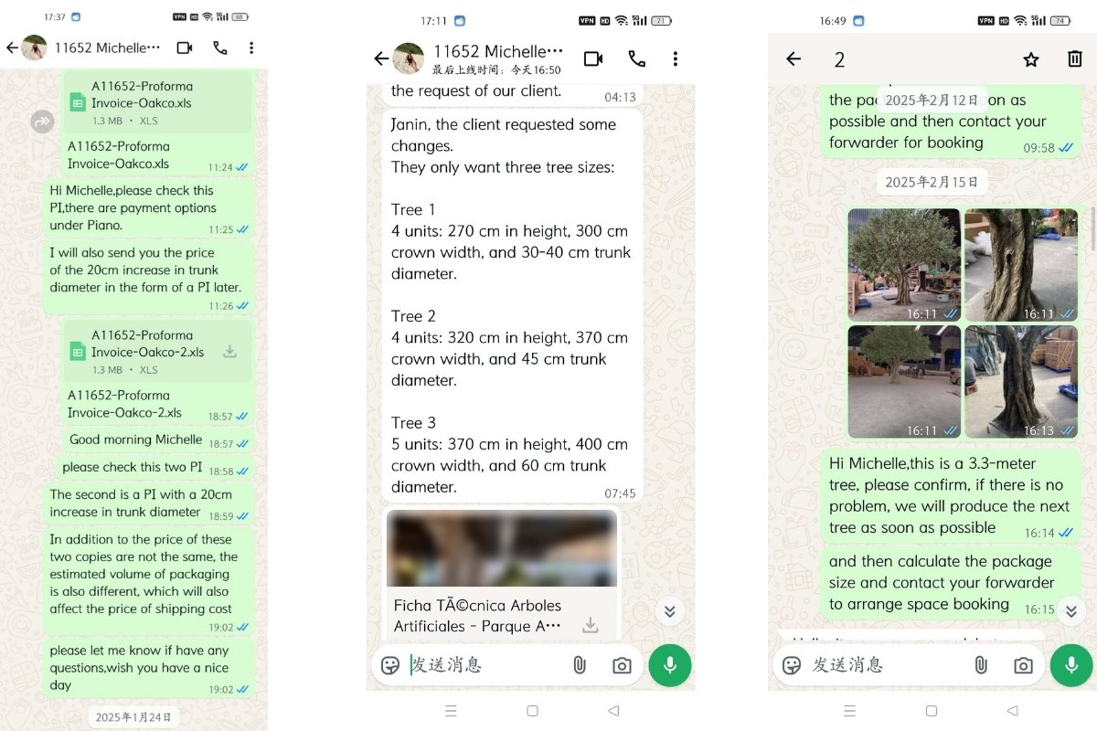 custom artificial olive tree production planning for commercial project