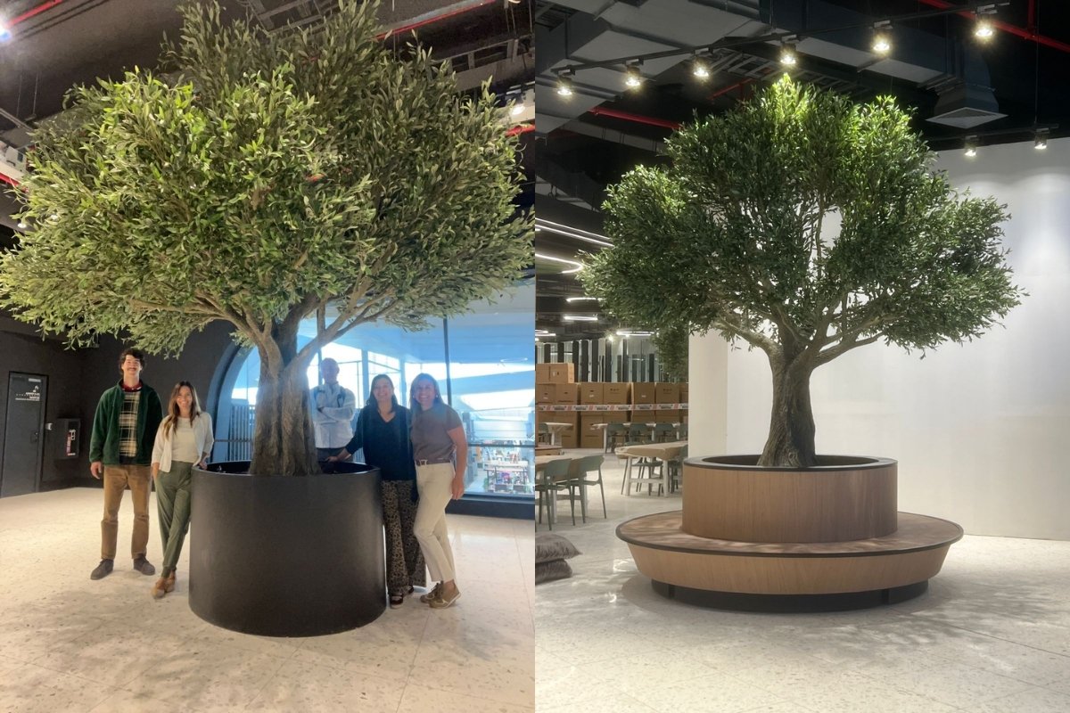 client feedback after artificial tree project installation