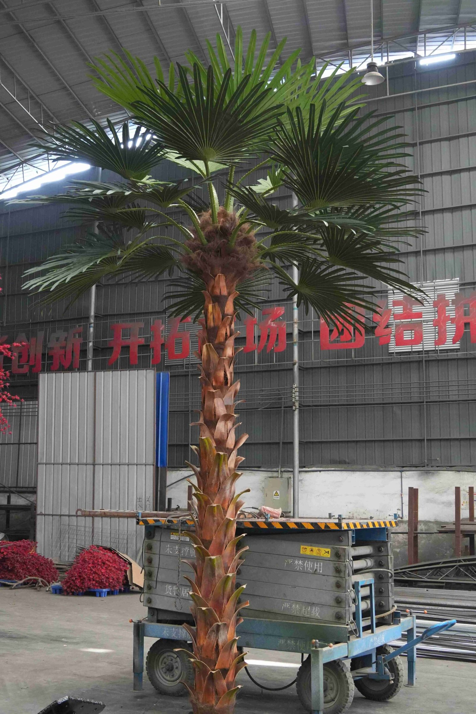 which palm tree looks more natural in commercial interior projects