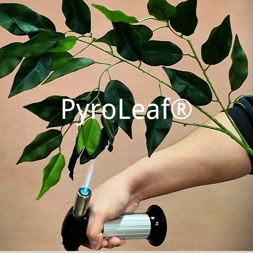 PyroLeaf fire performance technology for custom artificial trees