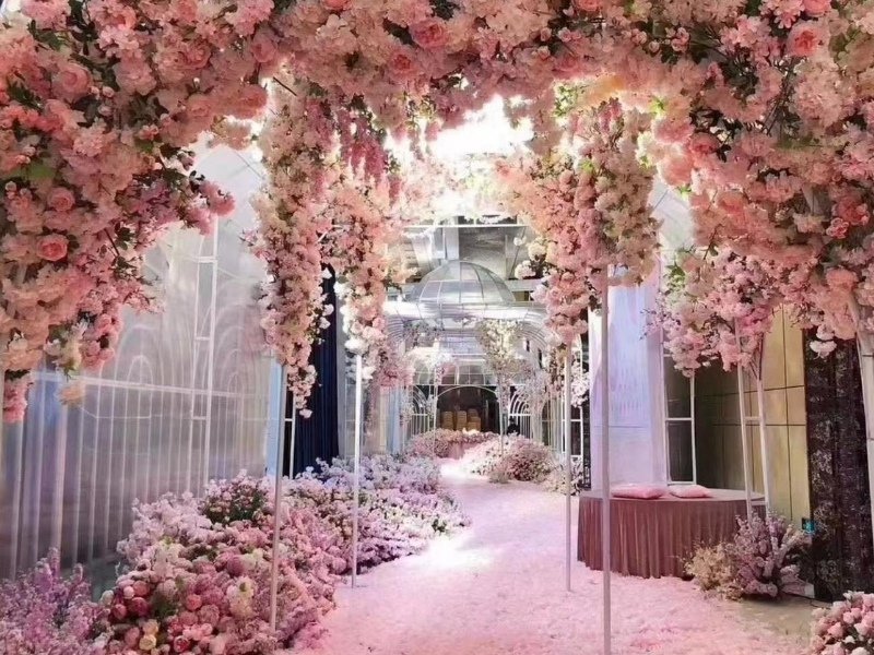 Artificial cherry blossom tree for wedding decoration