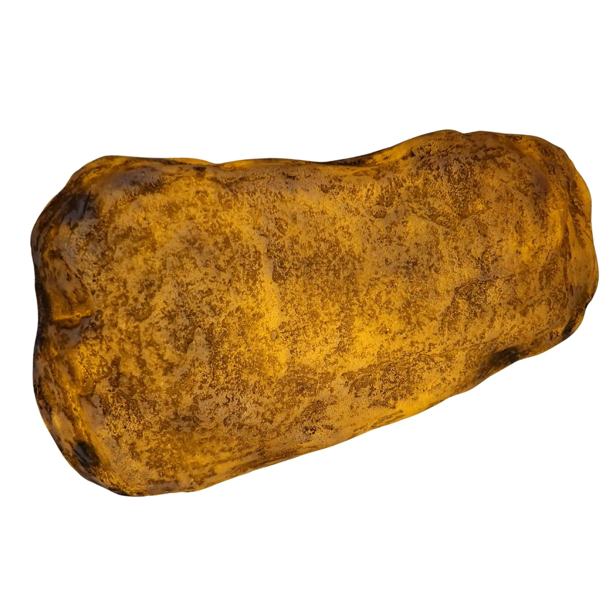 Oakco Illuminated Artificial Landscaping Rock 320ZL3081D, illuminated front view