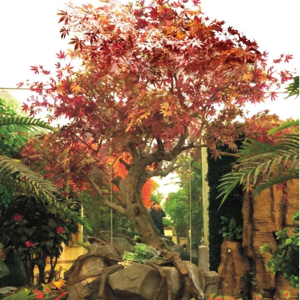 Custom artificial maple tree installation