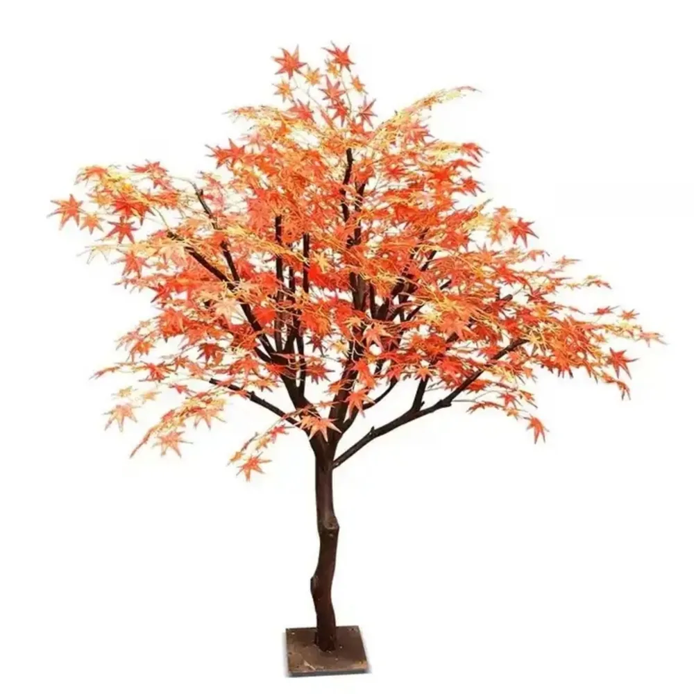 Light autumn artificial maple tree foliage option