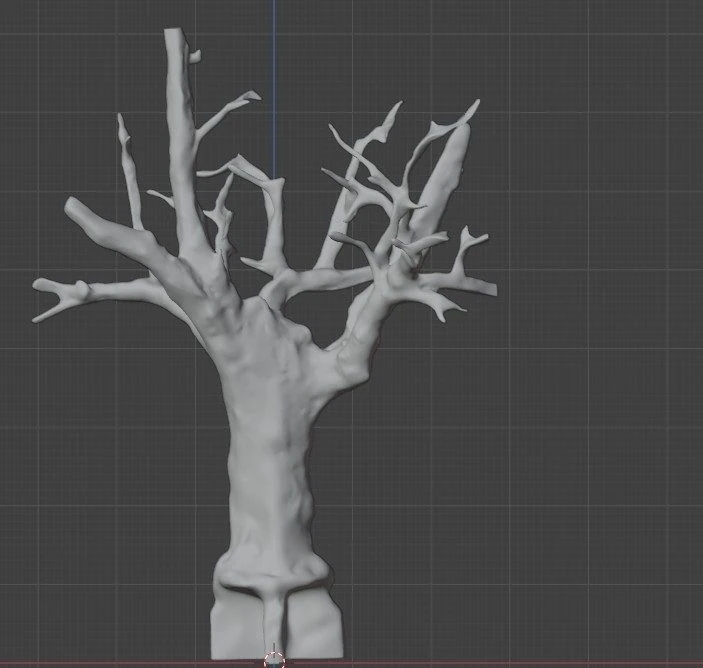3D model of a custom artificial feature tree