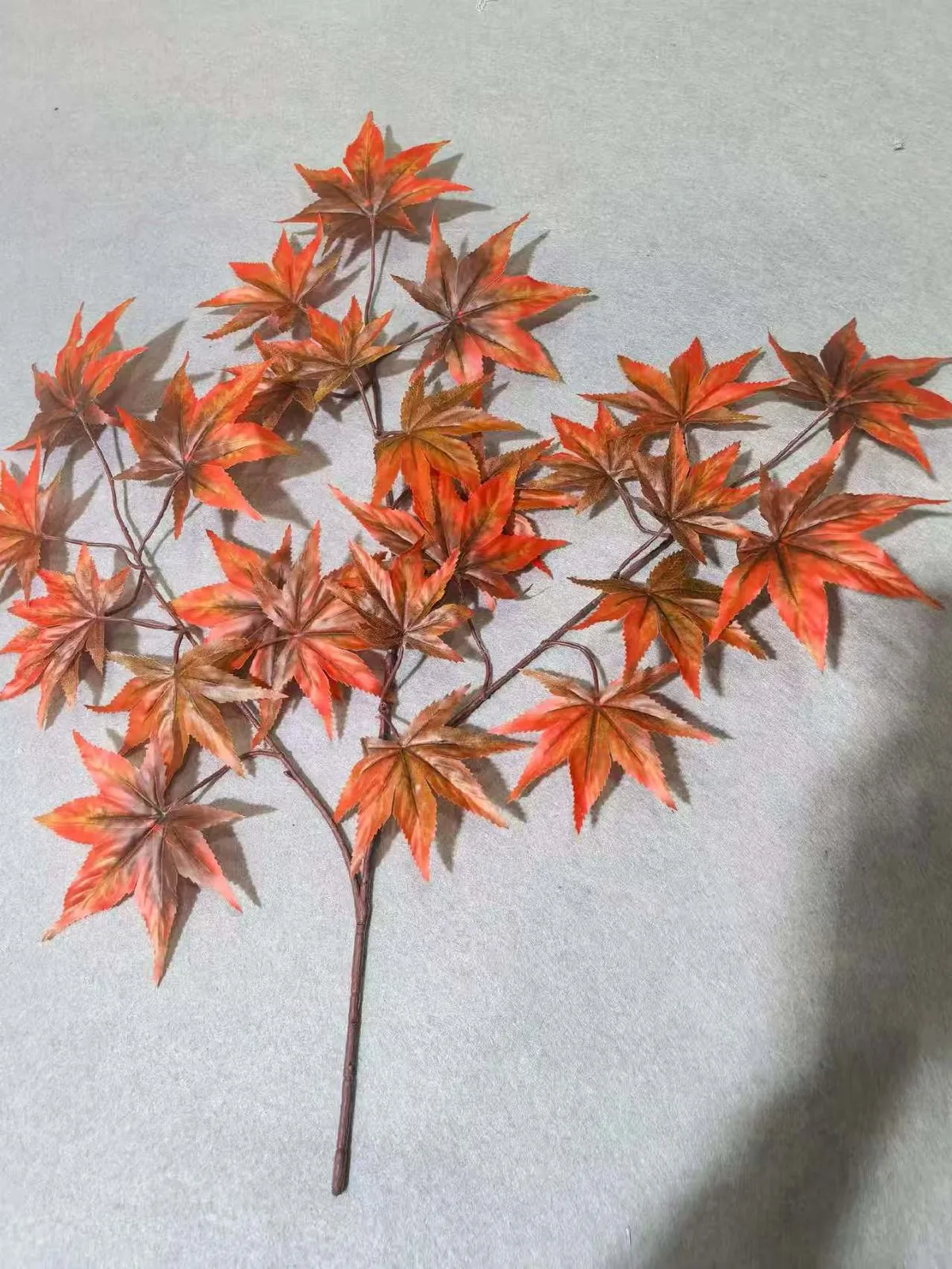 Red maple branch with custom foliage