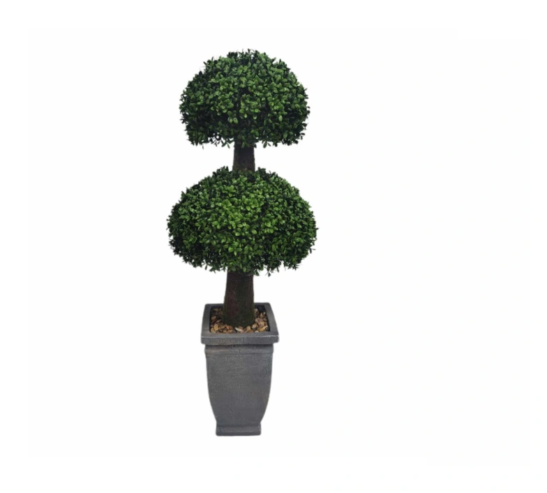 Artificial ball and tiered topiary form