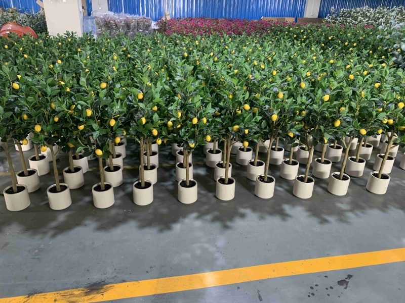 Artificial Lemon Trees Wholesale Factory Production Artificial Lemon Trees