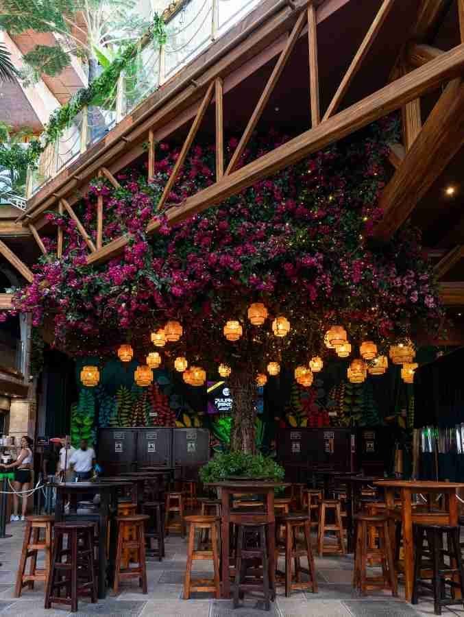 Integrated Lighting Bougainvillea Tree project Centerpiece