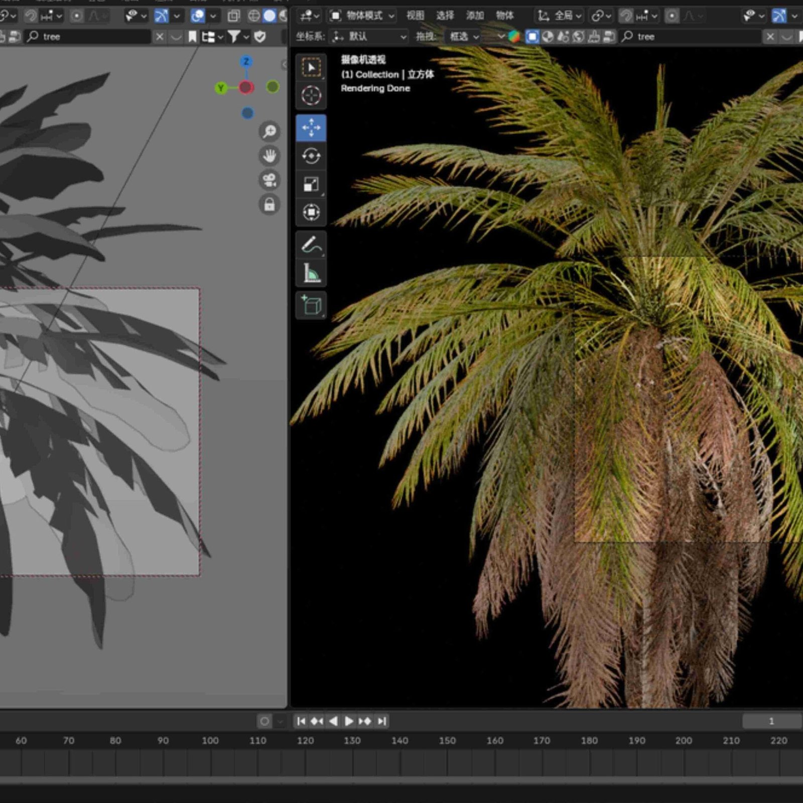custom artificial palm tree canopy spread specifications for commercial projects.